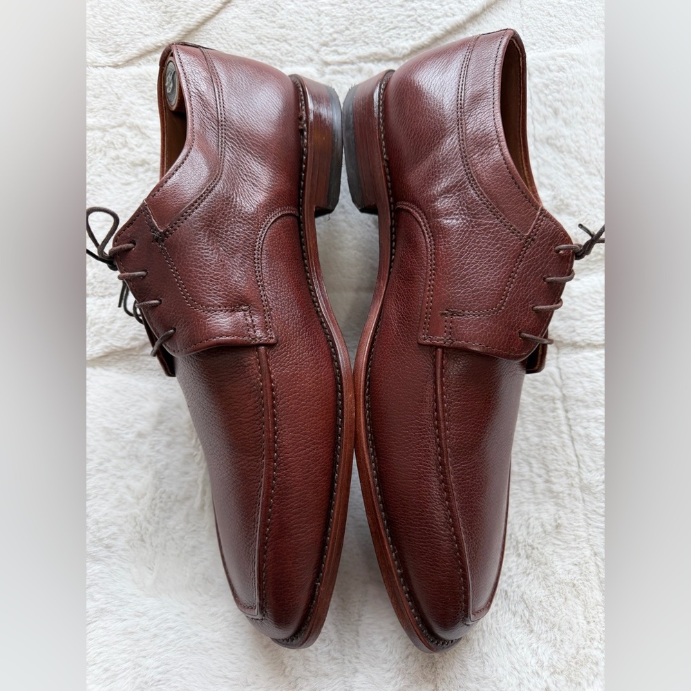 $395 Allen Edmonds Jackson Brown Lace Up Derby Oxford Leather Shoes 11 Wide - Picture 4 of 9